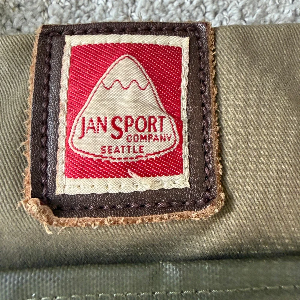 JanSport Seattle Skip Yowell Green Machine Brannon‎ Messenger Tote Bag Rare